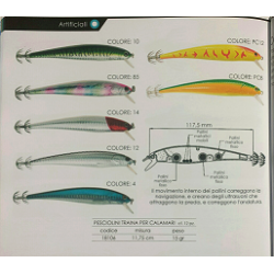 artificiale traina per calamari 